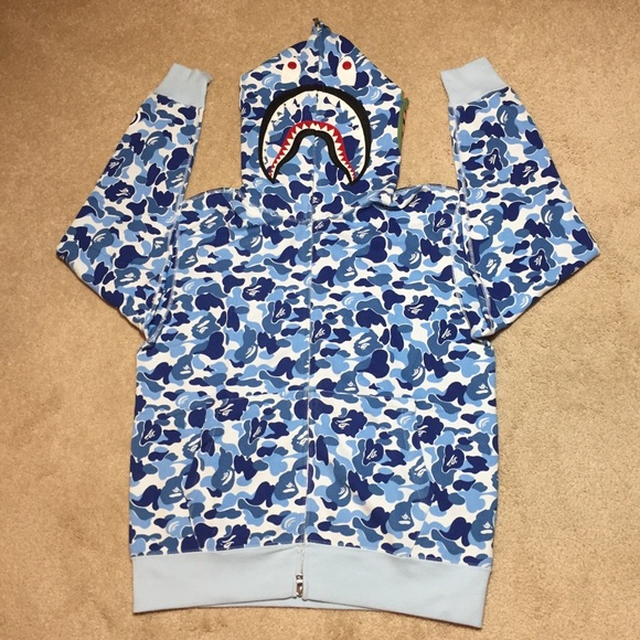 bape shark blue